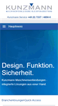 Mobile Screenshot of kunzmann-laser.de